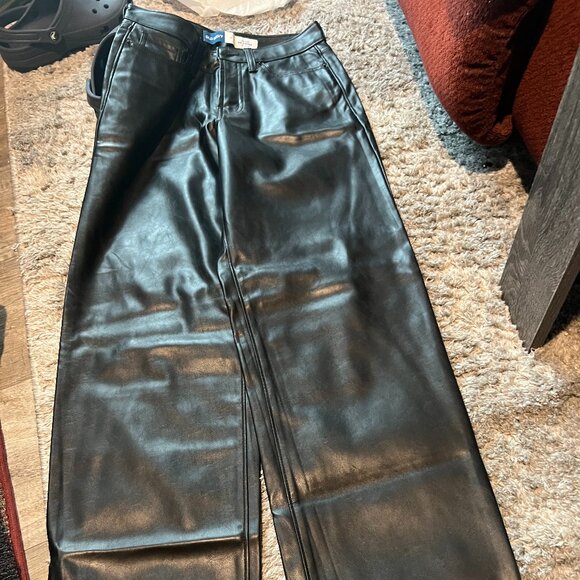 Old Navy OG Loose high rise coated pants size 0 - Picture 1 of 9